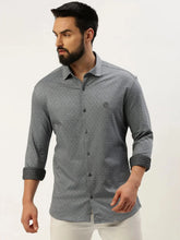 Men Grey Solid Casual Shirt-ATHERKNITS-4996-Grey